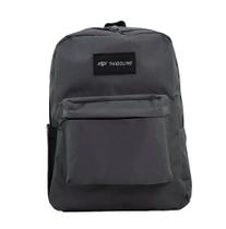 Mochila Feminina Básica em Poliéster Mescla - M-133 - Grafite - Ideal para Trabalho e Estudo