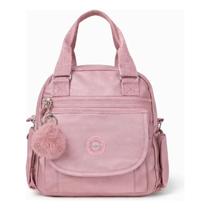 Mochila Feminina Casual Delicada Trabalho Moderna Nylon Leve Com Compartimentos E Design Elegante