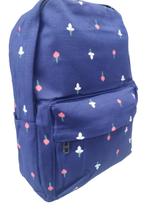 Mochila Feminina Cereja Floral Bonita e Espaçosa Azul SUB-603 Mochila Feminina Cereja Floral Bonita e Espaçosa Azul SUB-603
