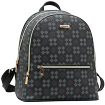 Mochila Feminina Chenson New Elemento Gráfico 8485293 Cor:Preto