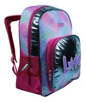 Mochila Feminina Colorida Infantil Juvenil Escolar Mf8100