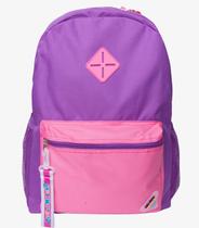 Mochila Feminina Com Chaveiro De Pvc Clio Roxo