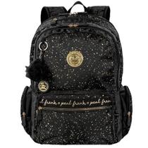 Mochila Feminina Costa Paul Frank Styles BlackN Gold Sestini Mochila Feminina Costa Paul Frank Styles BlackN Gold Sestini