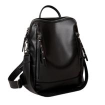 Mochila Feminina Couro Altíssima Qualidade Ombro Maravilhosa Cor Preto Unistar