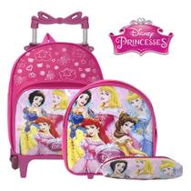 Mochila Feminina Creche Princesas Carrinho Envio Imediato