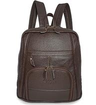 Mochila Feminina De Couro Leve Para Notebook 14 Polegadas