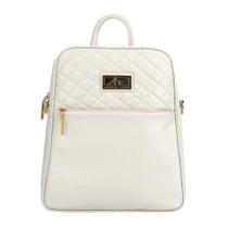 Mochila feminina de couro Lune marfim