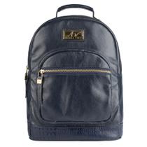 Mochila Feminina de Couro Milla azul Mochila Feminina de Couro Milla azul