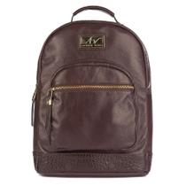 Mochila Feminina de Couro Milla café