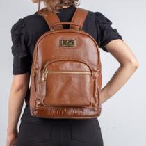 Mochila Feminina de Couro Milla marfim