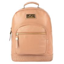 Mochila Feminina de Couro Milla nude