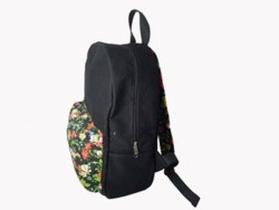 Mochila Feminina de Lona Floral Zup