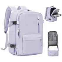 Mochila Feminina de Viagem Resistente à Água - Grande Capacidade para Laptop (Easyjet/Ryanair)