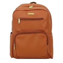 Mochila feminina em sintético p/ notebook de 15" - m-141 caramelo