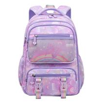 Mochila Feminina Escolar Borboleta Delicada Bolsa Arco Iris Estilo Fichario Com Abertura 180