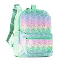 Mochila Feminina Escolar De Costas Arco-Íris Bolsa Reforçada Mochila Feminina Escolar De Costas Arco-Íris Bolsa Reforçada