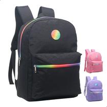Mochila Feminina Escolar Dia A Dia Rainbow Nylon Yepp MB13096