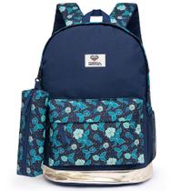 Mochila Feminina Escolar Estojo Resistente Juvenil Original Mochila Feminina Escolar Estojo Resistente Juvenil Original