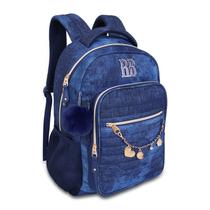 Mochila Feminina Escolar Rebecca Bonbon Jeans Clio RB24666 2025