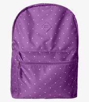 Mochila Feminina Estampada Padrao De Estrelas Clio Roxo