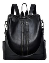 Mochila Feminina Estudantil Casual Faculdade Provadagua Reforçada Preta