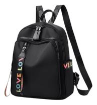 Mochila Feminina Fashion Impermeavel Tabalho Viagem Preta 2024 Lançamento