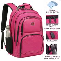 Mochila Feminina Impermeável Reforçada Escolar Faculdade Trabalho Viagem Passeio Executiva Notebook Tamanho:ÚnicoGenero Mochila Feminina Impermeável Reforçada Escolar Faculdade Trabalho Viagem Passeio Executiva Notebook Tamanho:ÚnicoGenero