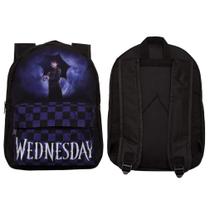 Mochila Feminina Infantil Preta De Costas Série Wandinha Mochila Feminina Infantil Preta De Costas Série Wandinha