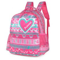 Mochila Feminina Infantil Rosa Princess Luxcel Ref.31841