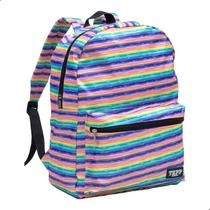 Mochila Feminina Juvenil 16" Poliester 41x31x14cm Alças Ajustáveis Bolso Frontal Yepp MF8188