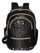 Mochila Feminina Juvenil Escolar Pompom Meninas Vkg M4262