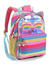 Mochila Feminina Juvenil Holográfico Com Orelhinha Colorida Mochila Feminina Juvenil Holográfico Com Orelhinha Colorida