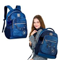 Mochila Feminina Juvenil Rebecca Bonbon Jeans - Clio