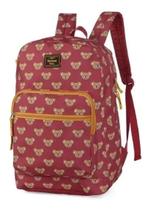 Mochila Feminina Juvenil Up4you Estampa Ursinho Urso Costa G