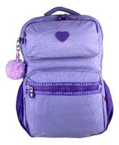 Mochila Feminina Kika Juvenil Escolar Grande Delicada - Nova Rio Mochila Feminina Kika Juvenil Escolar Grande Delicada - Nova Rio