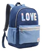 Mochila Feminina Love Juvenil Dl1264 Escolar Passeio