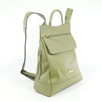 Mochila Feminina Luxo Anti Furto Em Couro Legitimo Verde