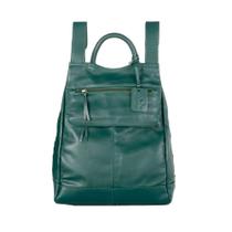 Mochila Feminina Maluzinha em Couro Legítimo Cor Verde Musgo - marca Mochila Feminina Maluzinha em Couro Legítimo Cor Verde Musgo - marca