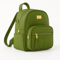 Mochila Feminina Média em material sintético Texturizado com Alças Ajustáveis,Zíper Dourado e Design Casual Ideal Para Trabalho e Uso Diário Mochila Feminina Média em material sintético Texturizado com Alças Ajustáveis,Zíper Dourado e Design Casual Ideal Para Trabalho e Uso Diário