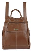 Mochila Feminina Meyre Social Anti Furto Notebok em Couro Legitimo