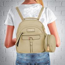 Mochila Feminina Moda Trabalho Cursinho Casual Porta Moedas Top Linda Colorida Antifurto Premium Basica Escolar Elegante