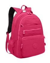 Mochila Feminina Notebook Tactel Leve Resistente Estilosa Escola Trabalho Viagem Living Traveling