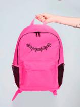 Mochila Feminina Nylon Arame Estampada Personalizada Resistente Grande Escolar Faculdade Bolsa Trabalho Viagem Mala Masculina
