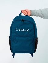 Mochila Feminina Nylon CRTL Z Estampada Personalizada Resistente Grande Escolar Faculdade Bolsa Trabalho Viagem Mala Masculina