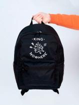 Mochila Feminina Nylon King of Nowhere Estampada Personalizada Resistente Grande Escolar Faculdade Bolsa Trabalho Viagem Mala Masculina