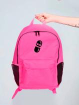 Mochila Feminina Nylon Pilula Caveira Estampada Personalizada Resistente Grande Escolar Faculdade Bolsa Trabalho Viagem Mala Masculina - Meduza