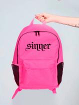 Mochila Feminina Nylon Sinner Estampada Personalizada Resistente Grande Escolar Faculdade Bolsa Trabalho Viagem Mala Masculina Mochila Feminina Nylon Sinner Estampada Personalizada Resistente Grande Escolar Faculdade Bolsa Trabalho Viagem Mala Masculina