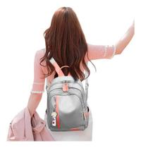 Mochila Feminina Original Costuras TikTok Reforçada Resistente Luxo Escolar Social Confortavel Trabalho Pratica Dia Dia