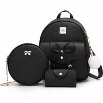 Mochila Feminina Pequena com Carteira Barata Resistente Bolsa Escola Faculdade COm alça Impermeavel Presente Casual Mochila Feminina Pequena com Carteira Barata Resistente Bolsa Escola Faculdade COm alça Impermeavel Presente Casual