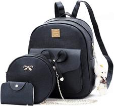 Mochila Feminina Pequena com Carteira Barata Resistente Bolsa Escola Faculdade COm alça Impermeavel Presente Casual Mochila Feminina Pequena com Carteira Barata Resistente Bolsa Escola Faculdade COm alça Impermeavel Presente Casual